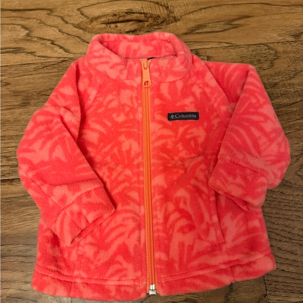 Columbia Kids Pink Patterned Fleece Jacket